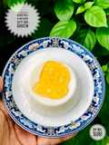 Ăn dặm- pudding đậu hủ hạnh nhân sốt táo ghiền