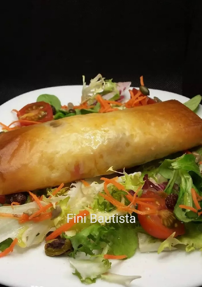 Una foto de Rollitos de solomillos de pollo con masa filo