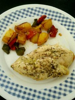Una foto de Pechugas de pollo rellenas de queso