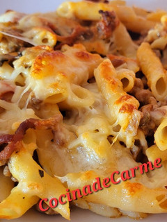 Una foto de Macarrones cremosos sin tomate