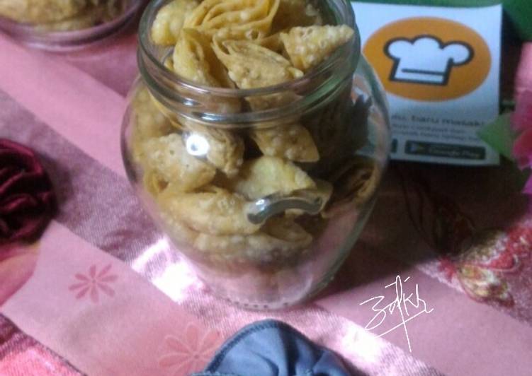 Proses meracik Keripik udang kering Anti Gagal