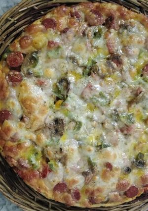 عکسی از دستور پیتزا چوریتسو