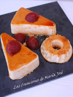 Una foto de Flan de queso mascarpone, en la Monsieur Cuisine