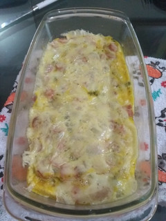 Una foto de Tortilla de vegetales gratinados