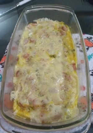 Una foto de Tortilla de vegetales gratinados
