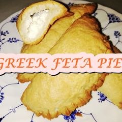 A picture of GREEK OVEN BAKED FETA PIES/Tiropitakia Kourou(shortcrust pastry).