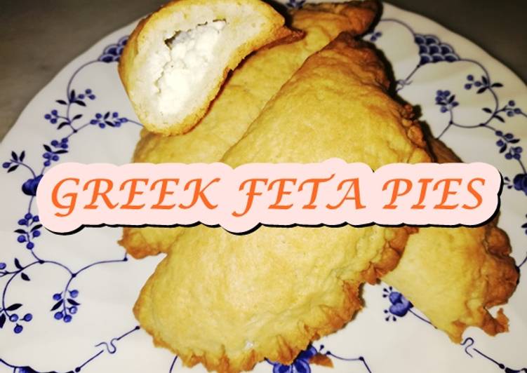 How to Make Homemade GREEK OVEN BAKED FETA PIES/Tiropitakia Kourou(shortcrust pastry)