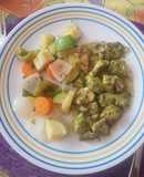 Filete de pescado con salsa de perejil y limón