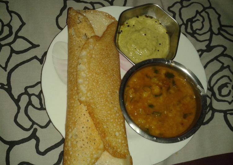 Recipe of Homemade Masala dosa