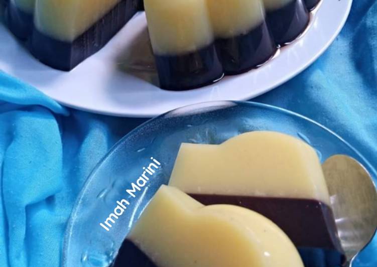 Pudding Jagung Coklat Susu