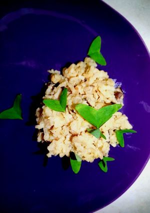 A picture of Mushroom risotto.