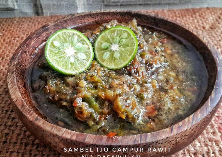 Resep Sambal Ijo campur Rawit, Menggugah Selera