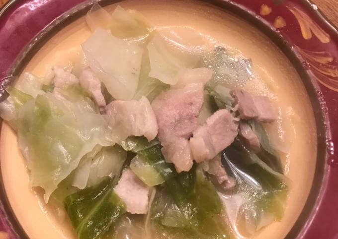 Steps to Prepare Any-night-of-the-week Cabbage soup for a cold day.