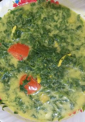 Foto resep Daun ubi tumbuk fiber creamer
