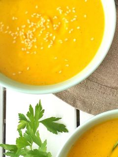 Una foto de Crema de calabaza con Thermomix