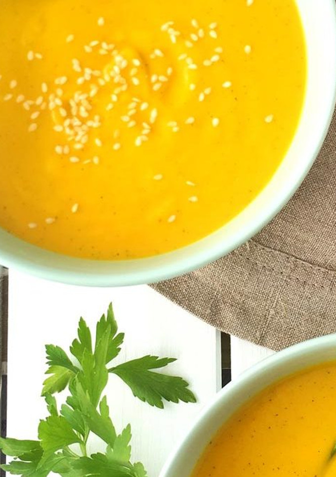 Una foto de Crema de calabaza con Thermomix