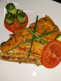 Darálthúsos omlett recept fotója
