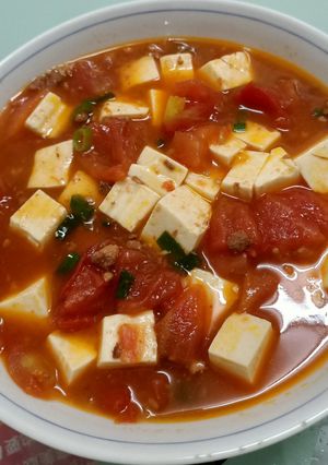 肉醬燉番茄豆腐 的食譜成品照片