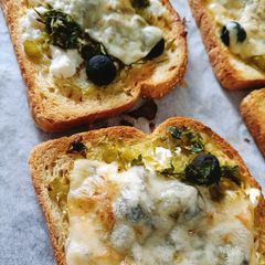 A picture of Breakfast Bread in the Oven.
