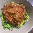 Fideos de zapallo italiano - receta grez