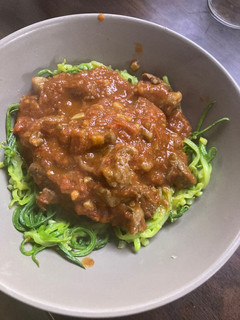 Una foto de Fideos de zapallo italiano - receta grez