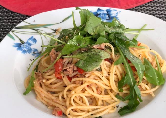 Pasta mit Thunfisch, Kapern und Rucola Rezept von Nina&Remo - Cookpad Pasta mit Thunfisch, Kapern und Rucola Rezept von Nina&Remo - Cookpad