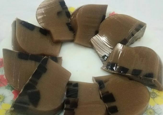 Resep Puding cappucino cincau yang Bisa Manjain Lidah