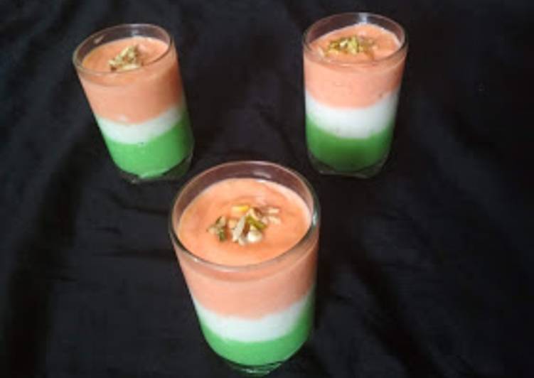 Easiest Way to Prepare Perfect Tiranga Pudding