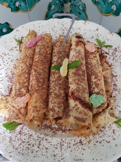 Una foto de Creps de Nutella muy rico para los niños
