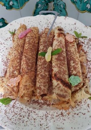 Una foto de Creps de Nutella muy rico para los niños