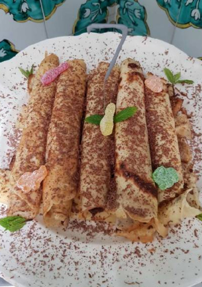 Una foto de Creps de Nutella muy rico para los niños