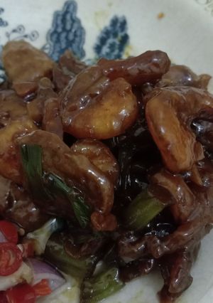 Foto resep Udang mix bakso buncis kecap mentega