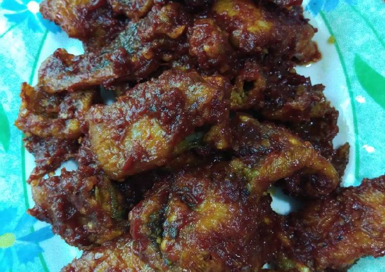 Proses Membuat Balado ikan pari, Bisa Manjain Lidah