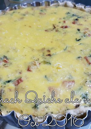 Foto resep Spinach Quiche ala Mona (no pork)