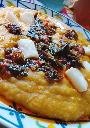 Una foto de Humita cremosa al plato