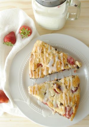 Foto de Scones de Morangos e Chocolate