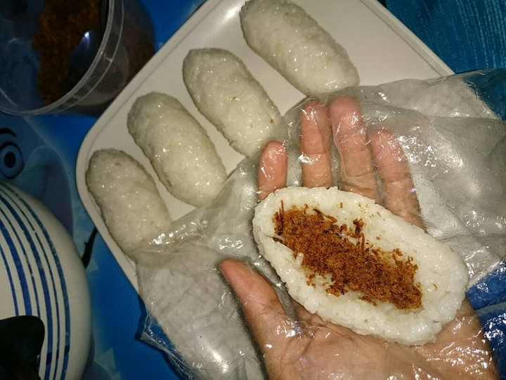 Resep Lemper isi abon ala solo Irit Anti Gagal