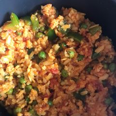 A picture of Poha (flattened rice).