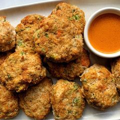 A picture of Chicken broccoli nuggets.