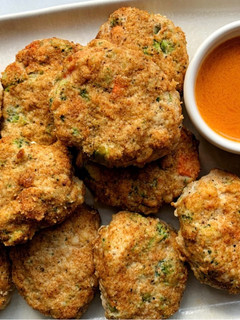A picture of Chicken broccoli nuggets.