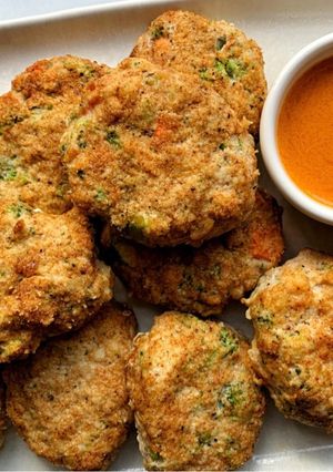 A picture of Chicken broccoli nuggets.
