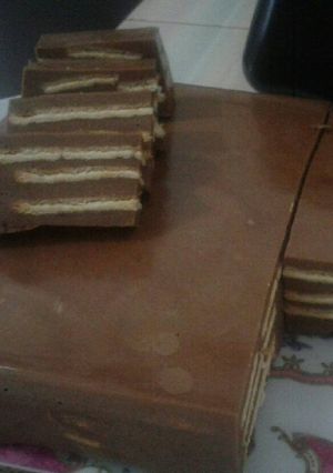 Foto resep Puding Coklat Lapis Biskuit