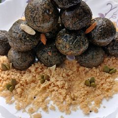 A picture of Winter Special Black Sesame Seed Ladoos.