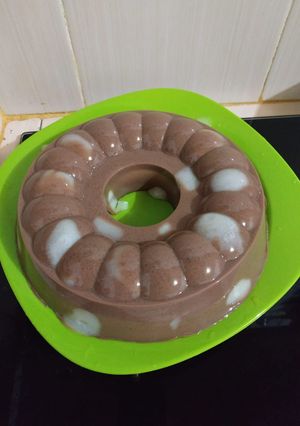 Foto resep Puding milo polkadot