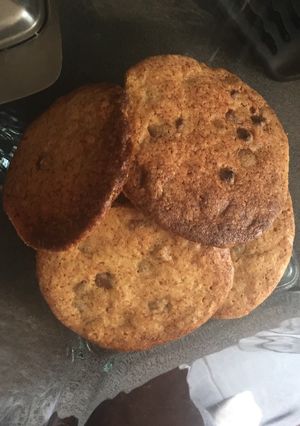 Una foto de Galletas de azúcar morena y chips de chocolate