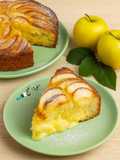 كيكة التفاح🍏 بكريمة باتيسيار Moelleux aux pomme et la crème pâtissière