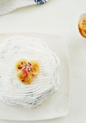 A picture of Besan Cardamom Banana Cake.