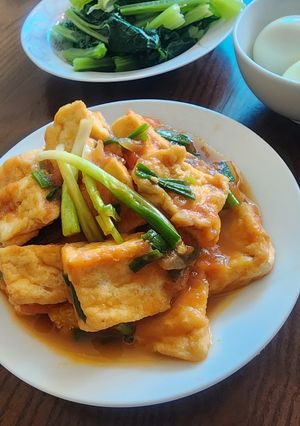 Hình của món Đậu phụ sốt cà chua (món chay).
