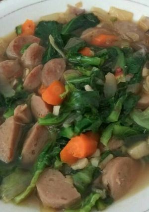 Foto resep Cah Tumis Baby Kaylan & Bakso