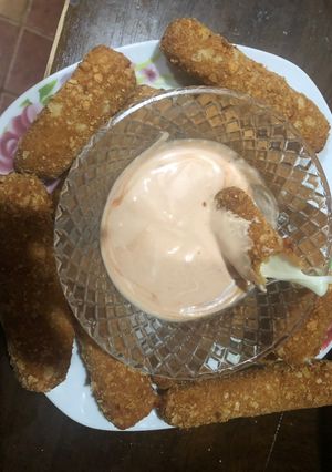 صورة لوصفة صوابع جبنة سايحه ومقرمشه 😋